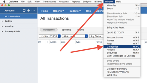 cacncel transactions quicken for mac