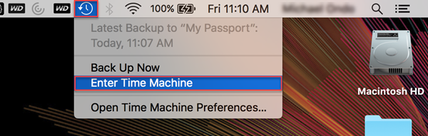 Turning On Time Machine Wd Passport For Mac